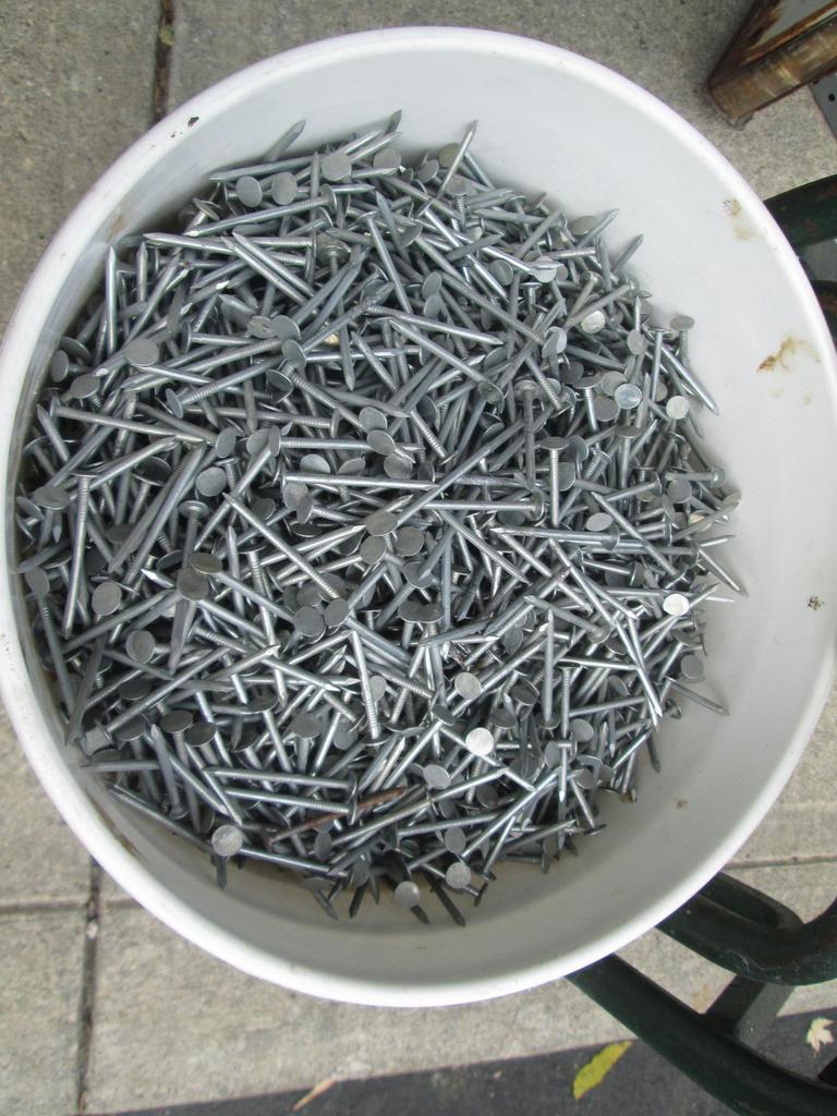 Auction Ohio Bucket of Nails