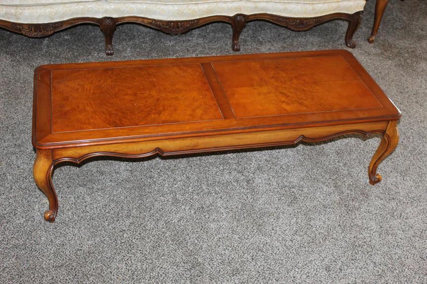 Auction Ohio French Provincial Coffee Table