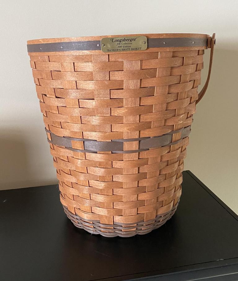 Auction Ohio Longaberger Waste Basket