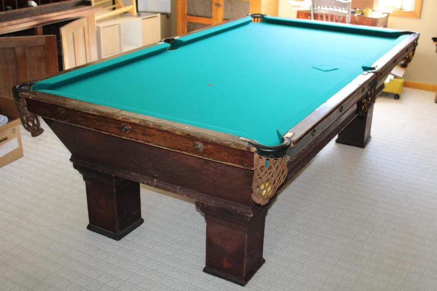 Auction Ohio Antique Billiards Table