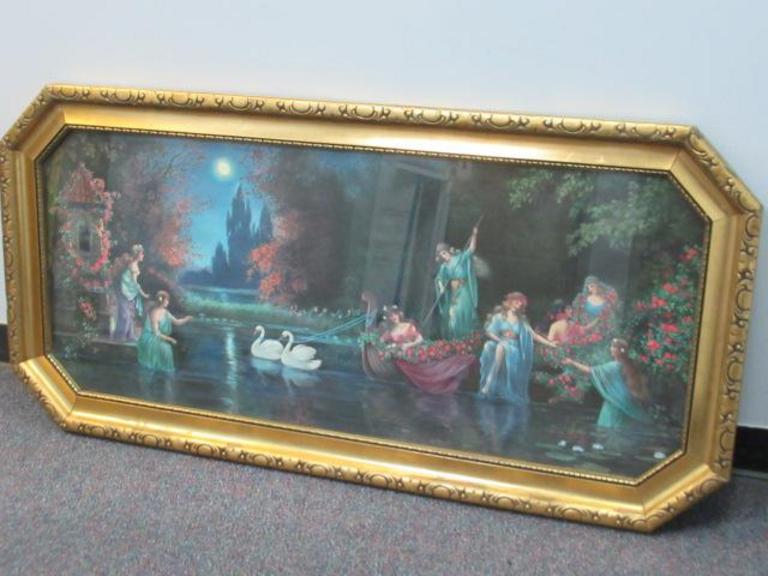 Auction Ohio Antique Print Very Large