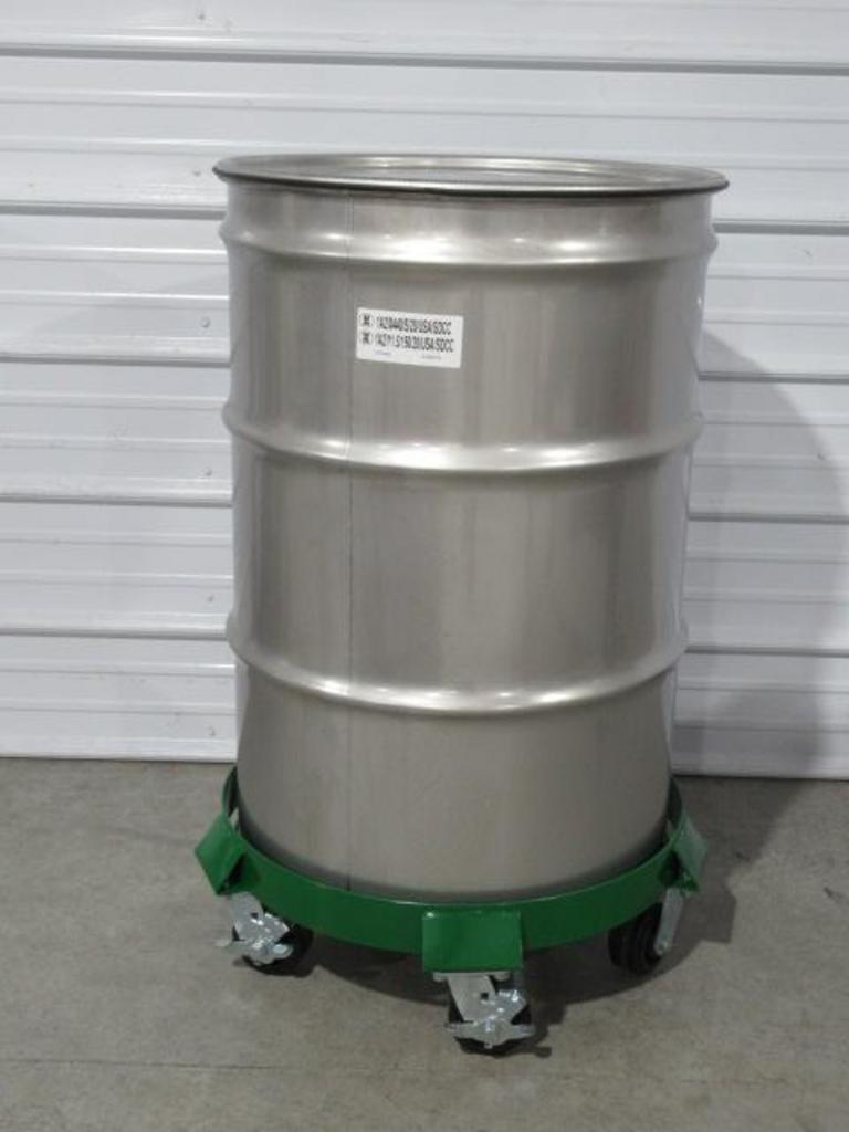 Auction Ohio **NEW** Uline Open Top Stainless 55 Gallon Steel Drum