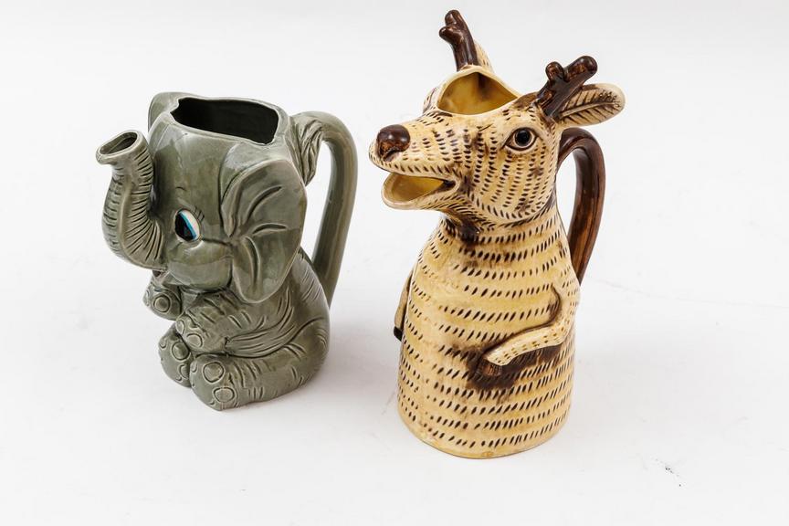 Auction Ohio Ceramic Animal Pitchers
