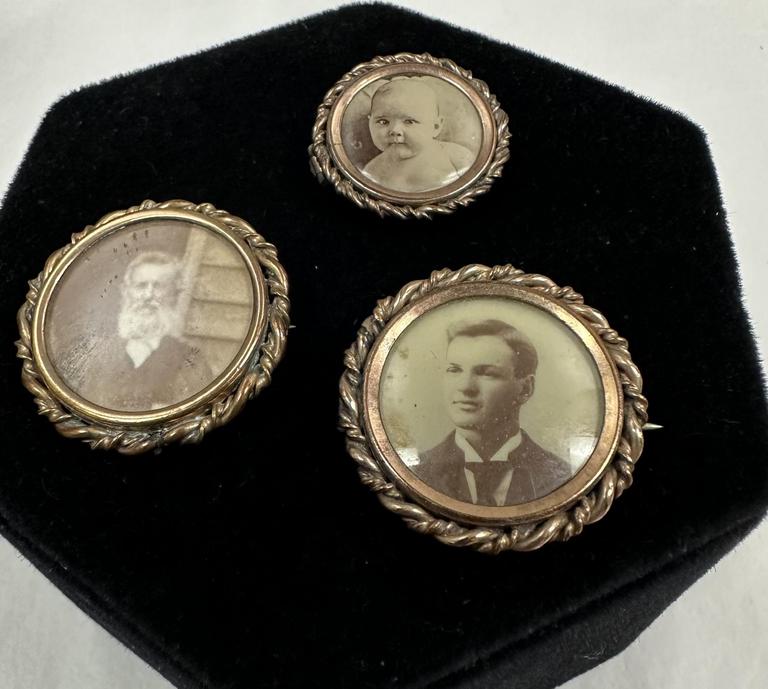Auction Ohio Antique Mourning Pins