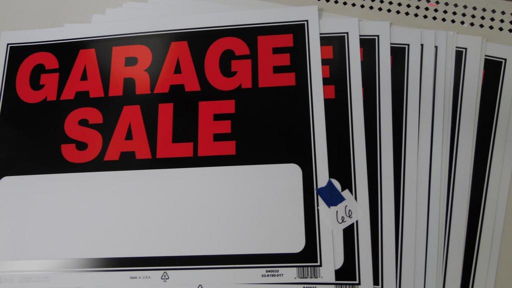 Auction Ohio Garage Sale Signs
