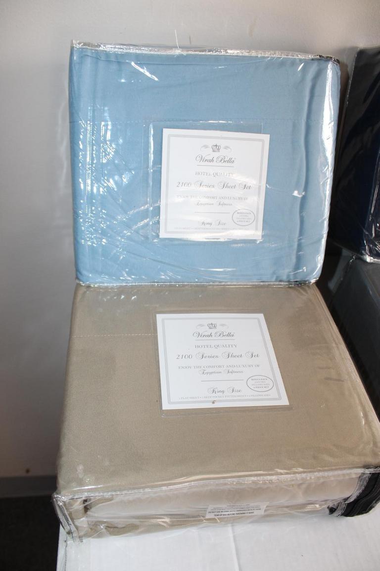 Auction Ohio Virah Bella King Sheet Sets