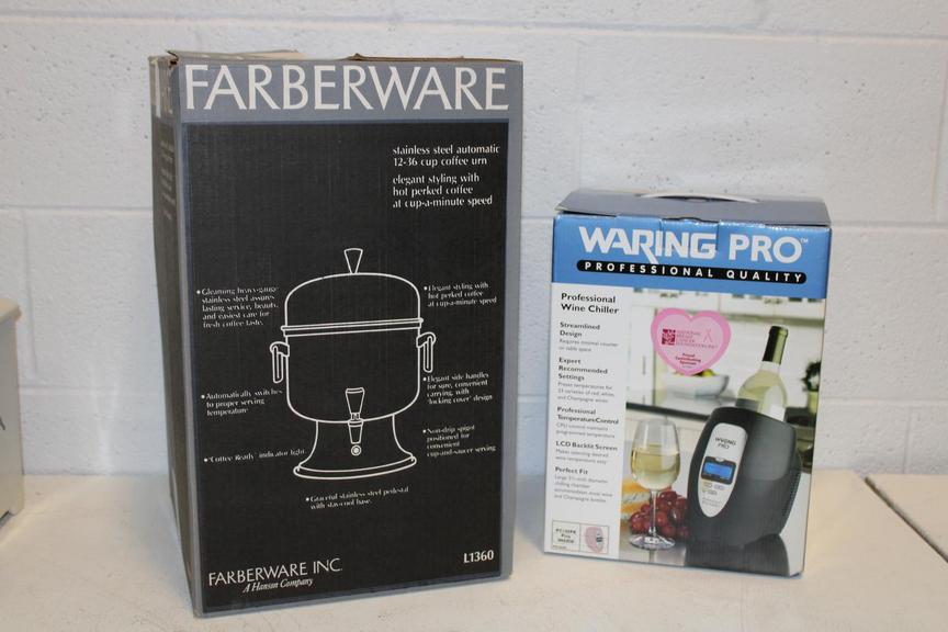 Auction Ohio Coffee Urn & Wine Chiller