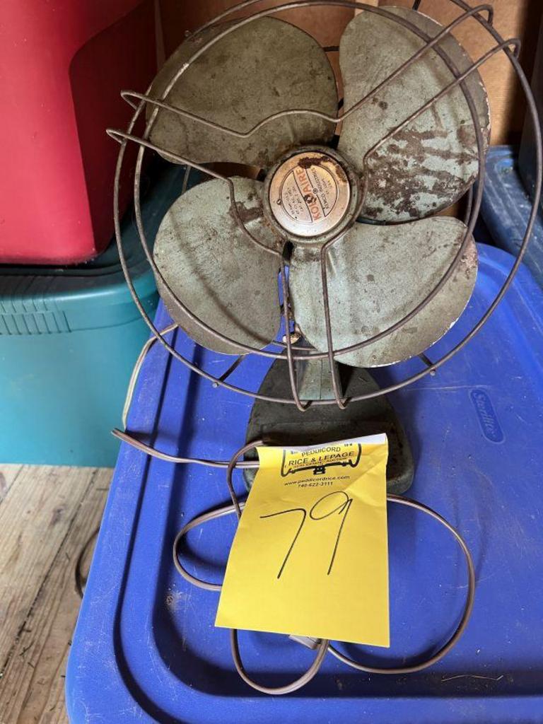 Auction Ohio Antique Fan