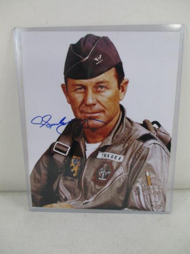 Auction Ohio Chuck Yeager Signed Photo