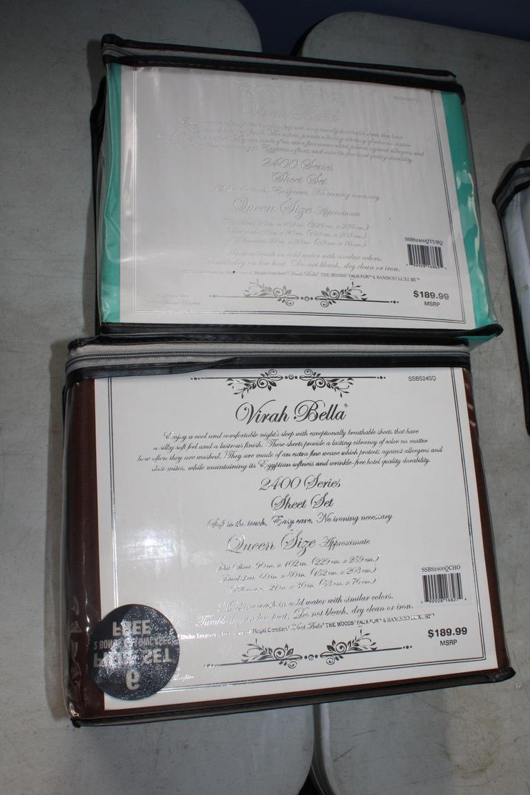 Auction Ohio Virah Bella Queen Sheet Sets