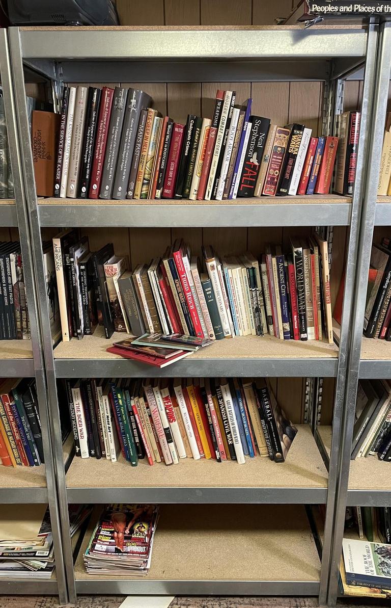 Auction Ohio Metal Book Shelf