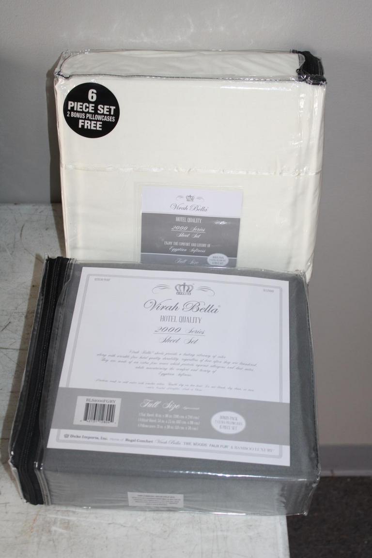 Auction Ohio Virah Bella Full Sheet Sets