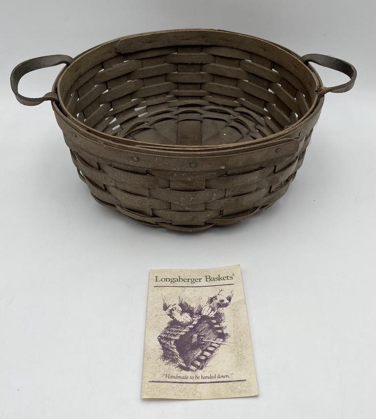 Auction Ohio Vintage Longaberger Basket