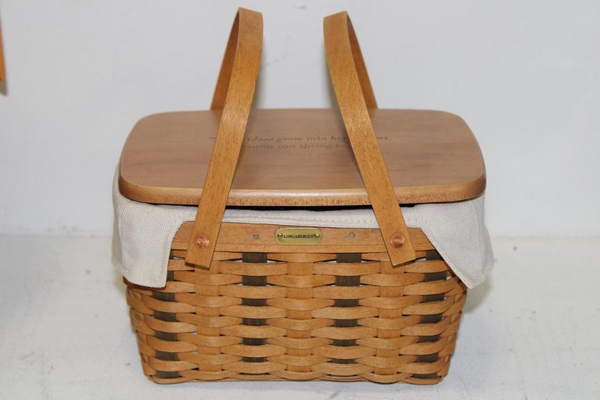 Auction Ohio Signed Longaberger Basket