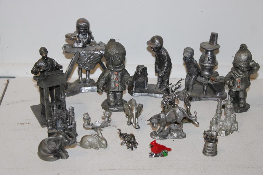 Auction Ohio Pewter Figurines