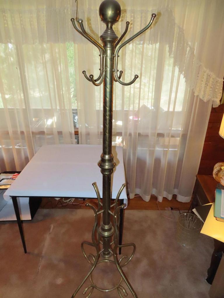 Auction Ohio Brass Hall Tree