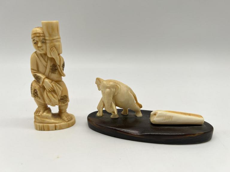 Auction Ohio Vintage Ivory Figurines