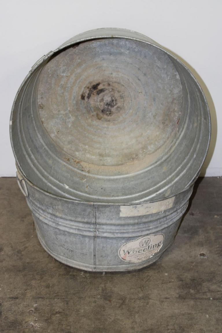 Auction Ohio Galvanized Metal Tubs