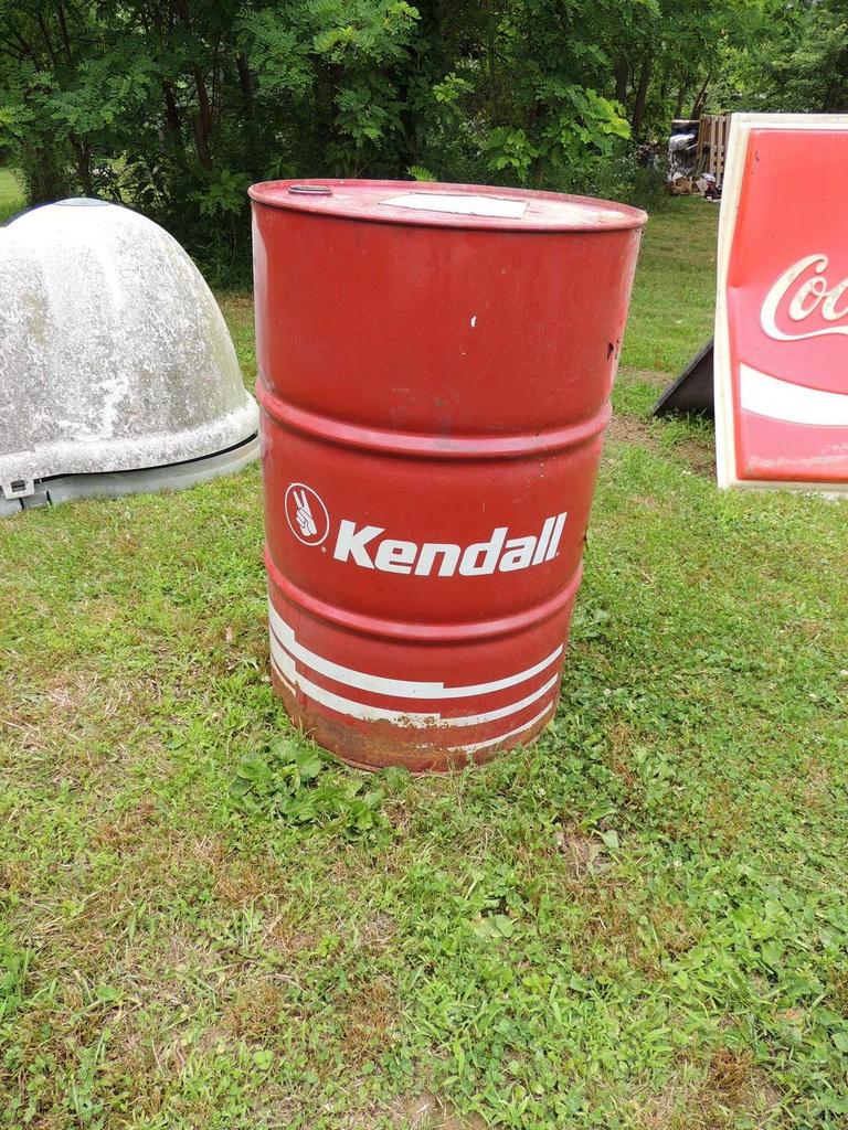 Auction Ohio Kendall Oil Drum