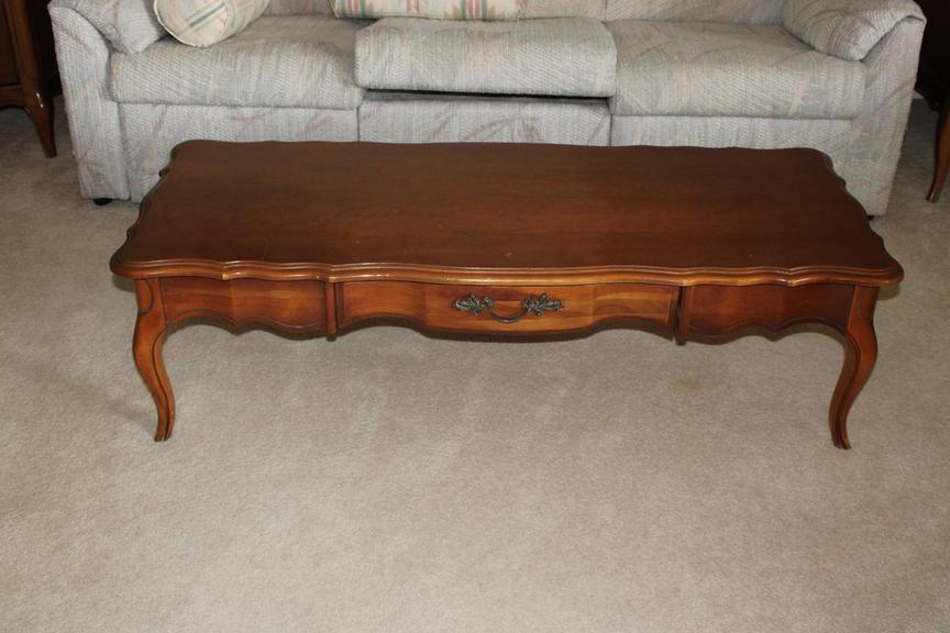 Auction Ohio French Provincial Coffee Table