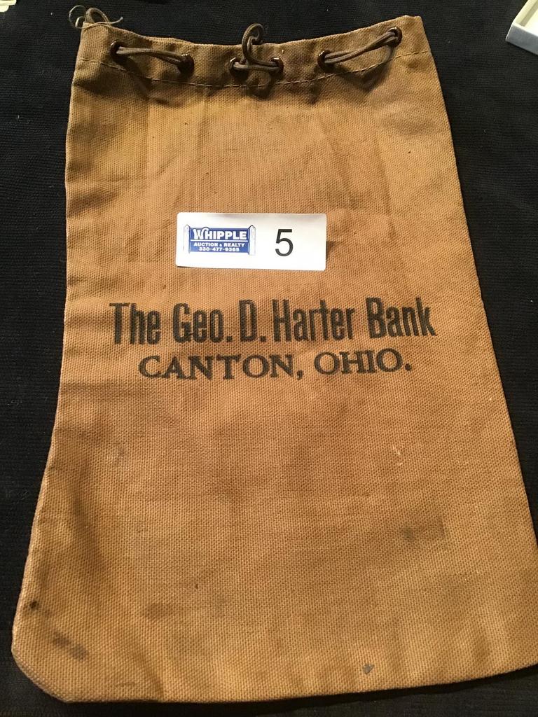 Auction Ohio Old Bank Bag