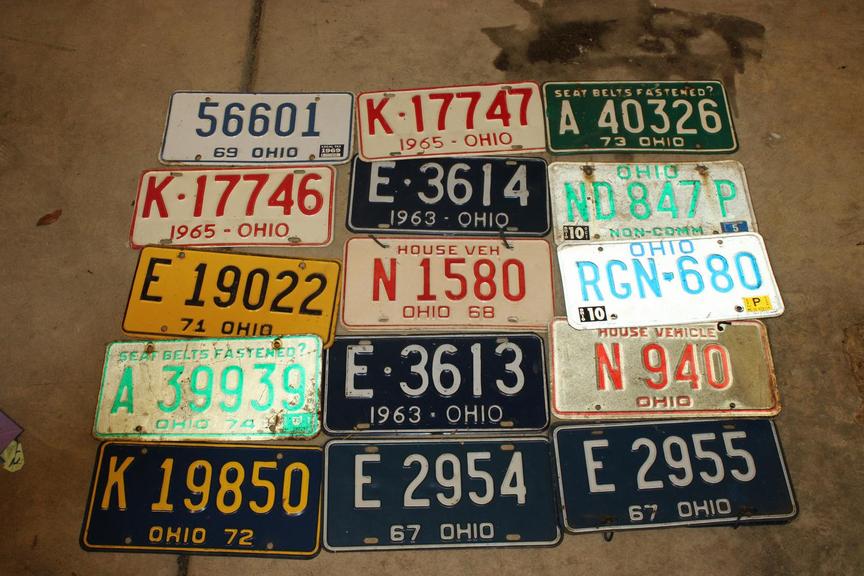 Auction Ohio Ohio License Plates