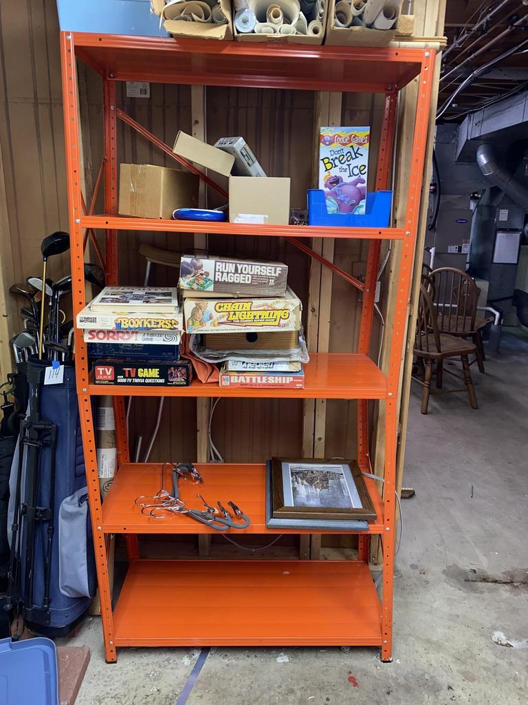 Auction Ohio Metal Shelves