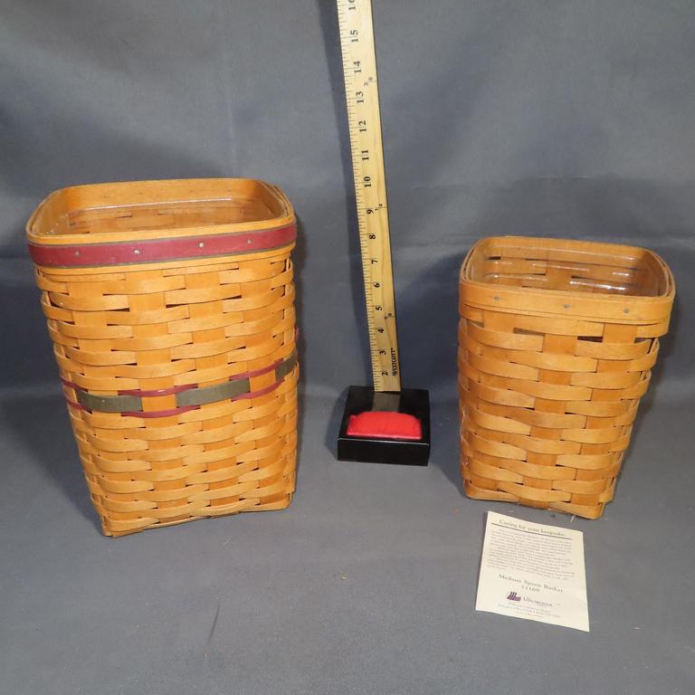Auction Ohio Longaberger Tall Baskets