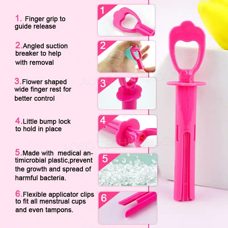 Menstrual Cup Applicator Inserter Tool