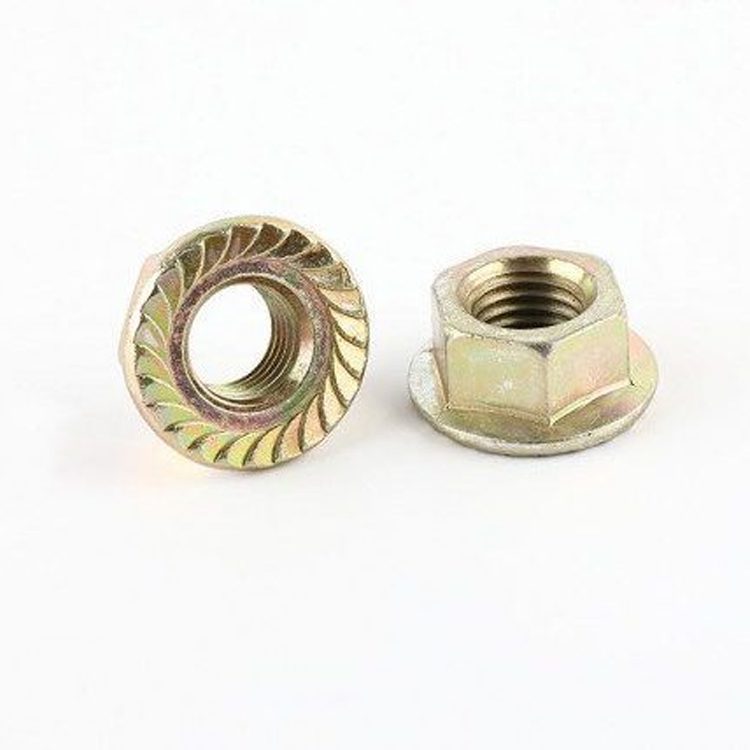 Hex Flange Nut Yellow Zinc Plated AOBSCO CANADA