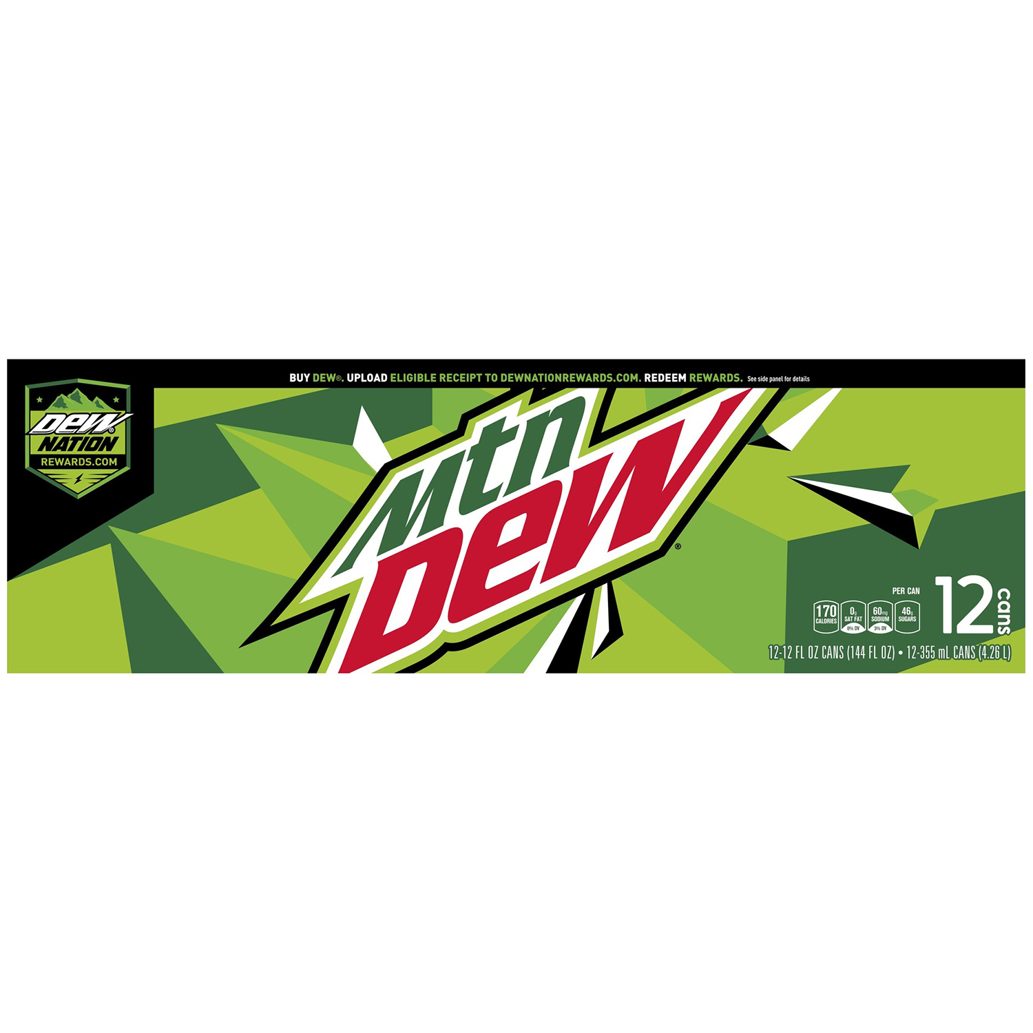 Teals Market Mountain Dew Soda 12 cans / 12 fl oz