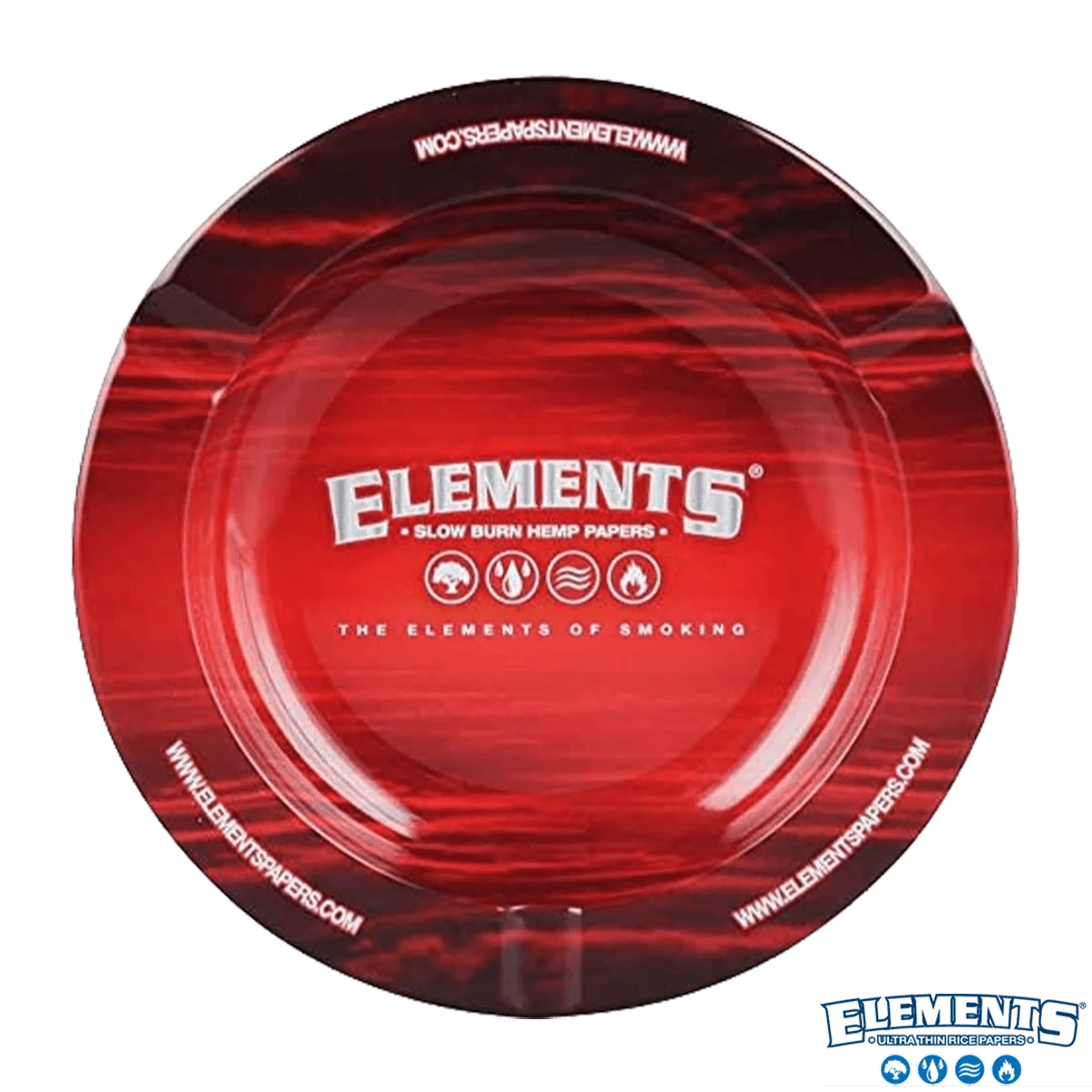 ELEMENTS RED METAL ASHTRAY Art of Glass Wholesale