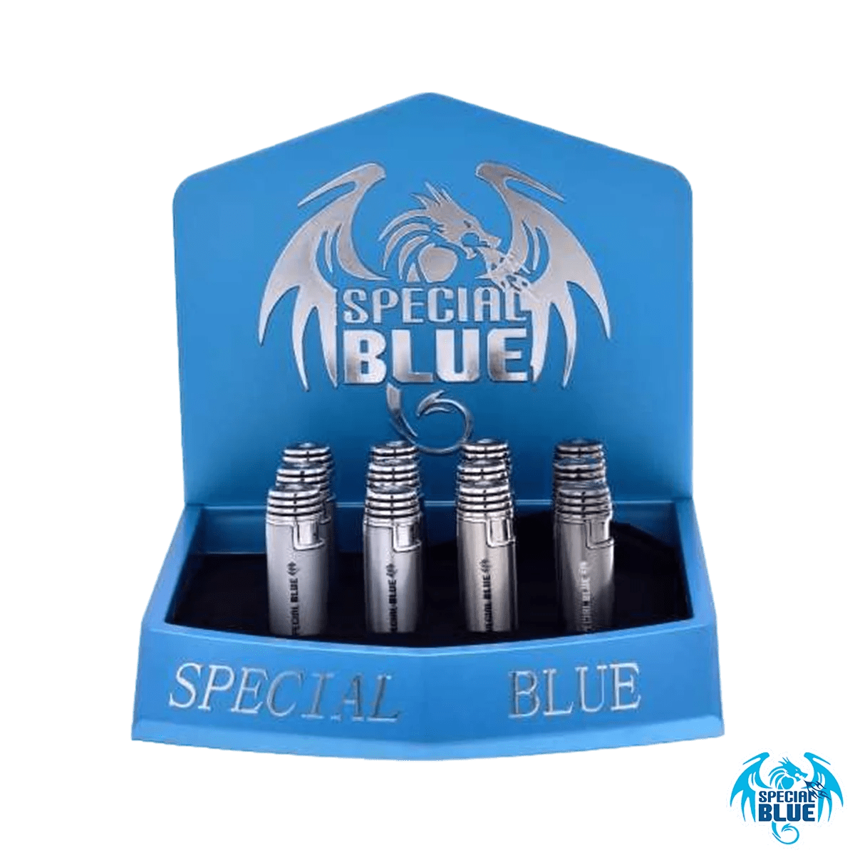 SPECIAL BLUE BULLET DELUXE 12PK DISPLAY Art of Glass Wholesale