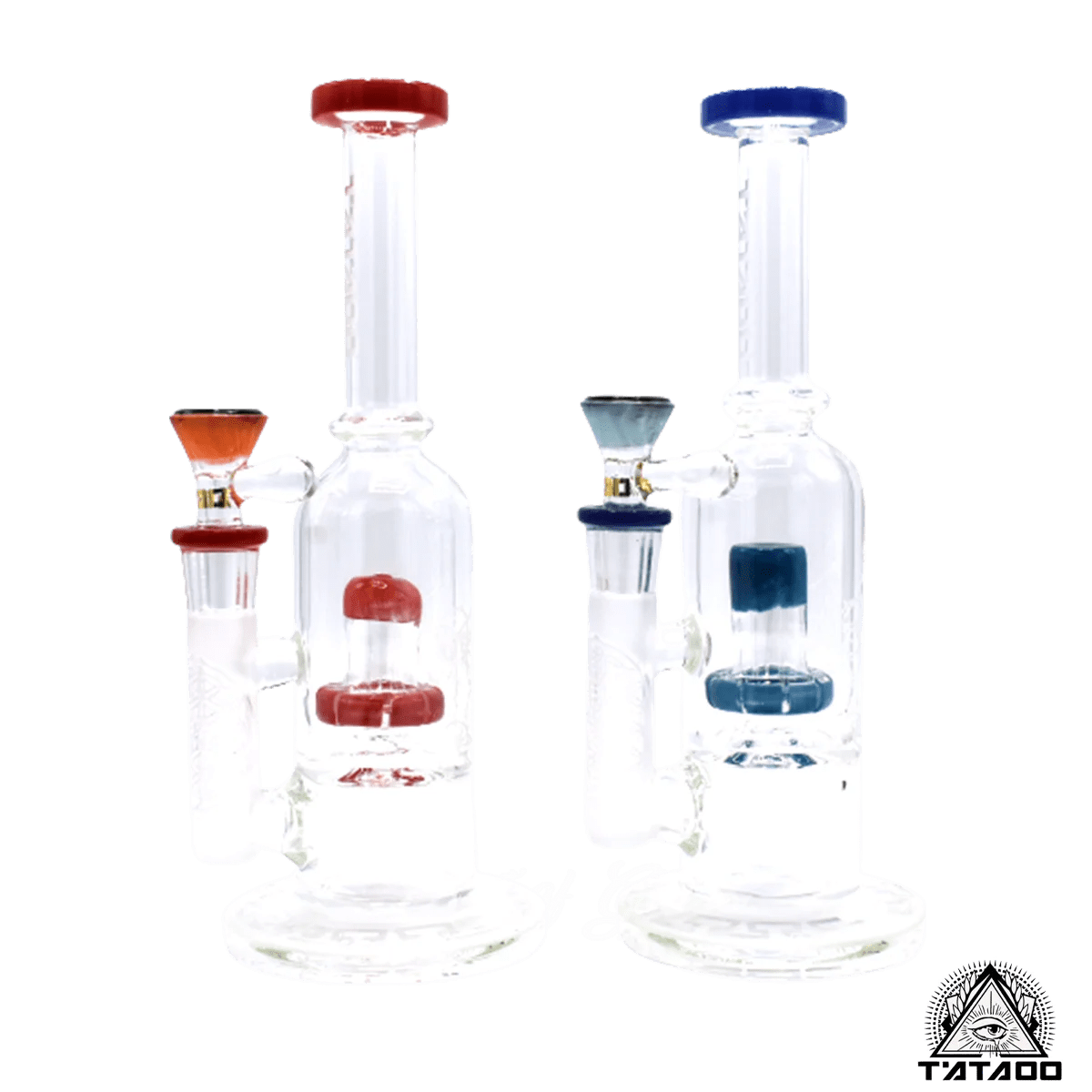 10″ T’ATAOO SANDBLASTED TALISMAN WATER PIPE Art of Glass Wholesale