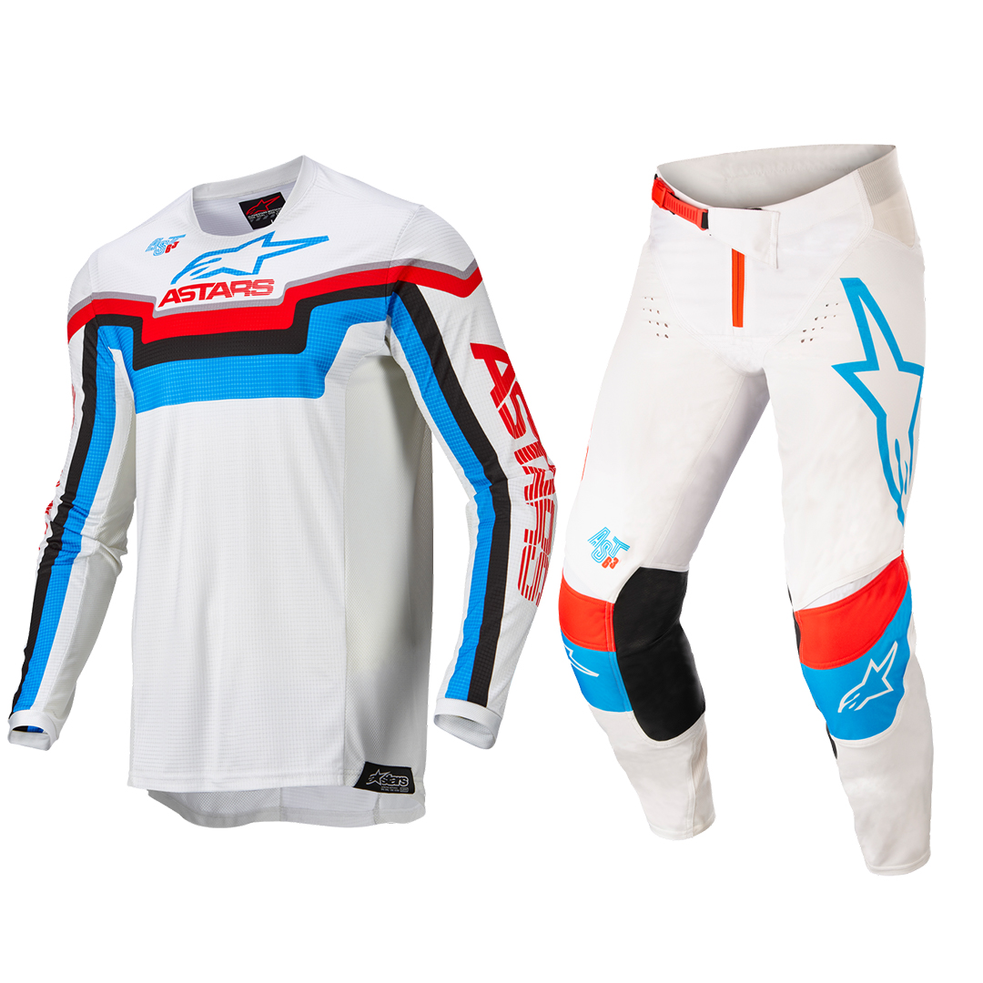 2022 Alpinestars Techstar Gear Set (White/Red) AOMC.mx