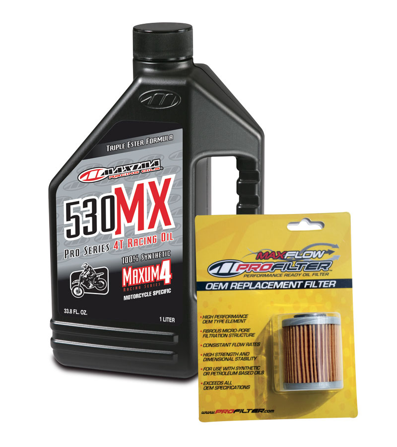 Maxima 530MX Oil Change Kit YZ250/450F AOMC.mx