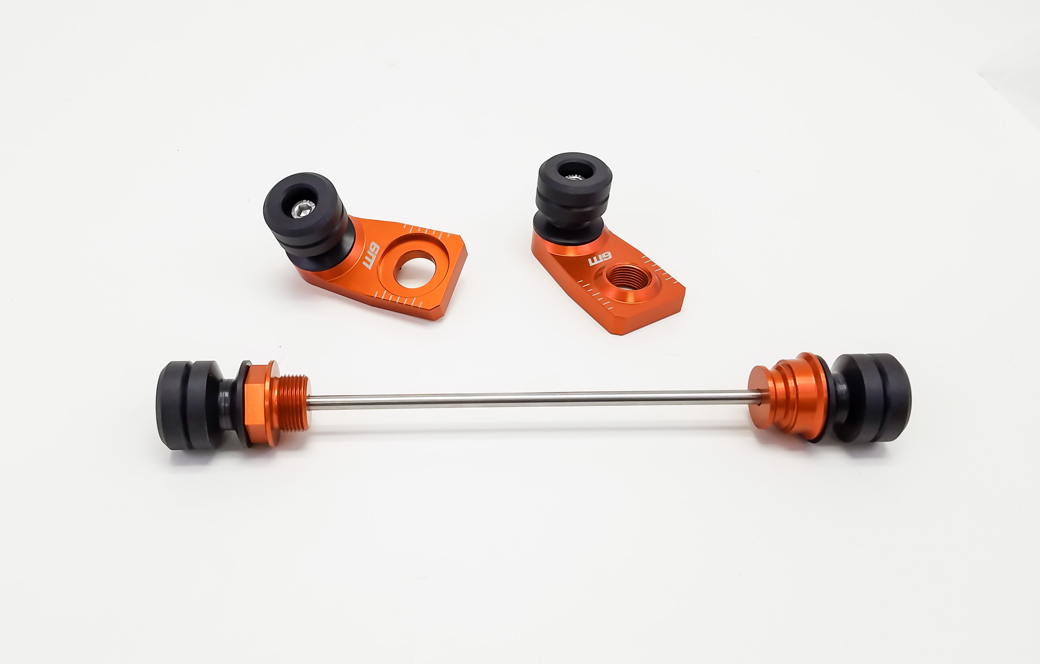 Front Rear Axle Crash Slider For KTM 690 Duke SMC Husqvarna 701