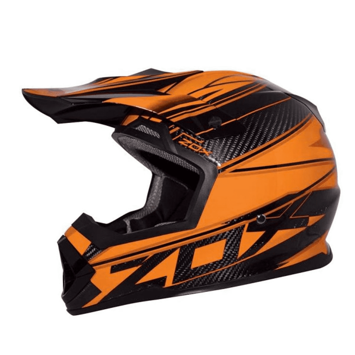 AOMC.mx Zox Matrix Carbon Abyss Helmet (Orange)
