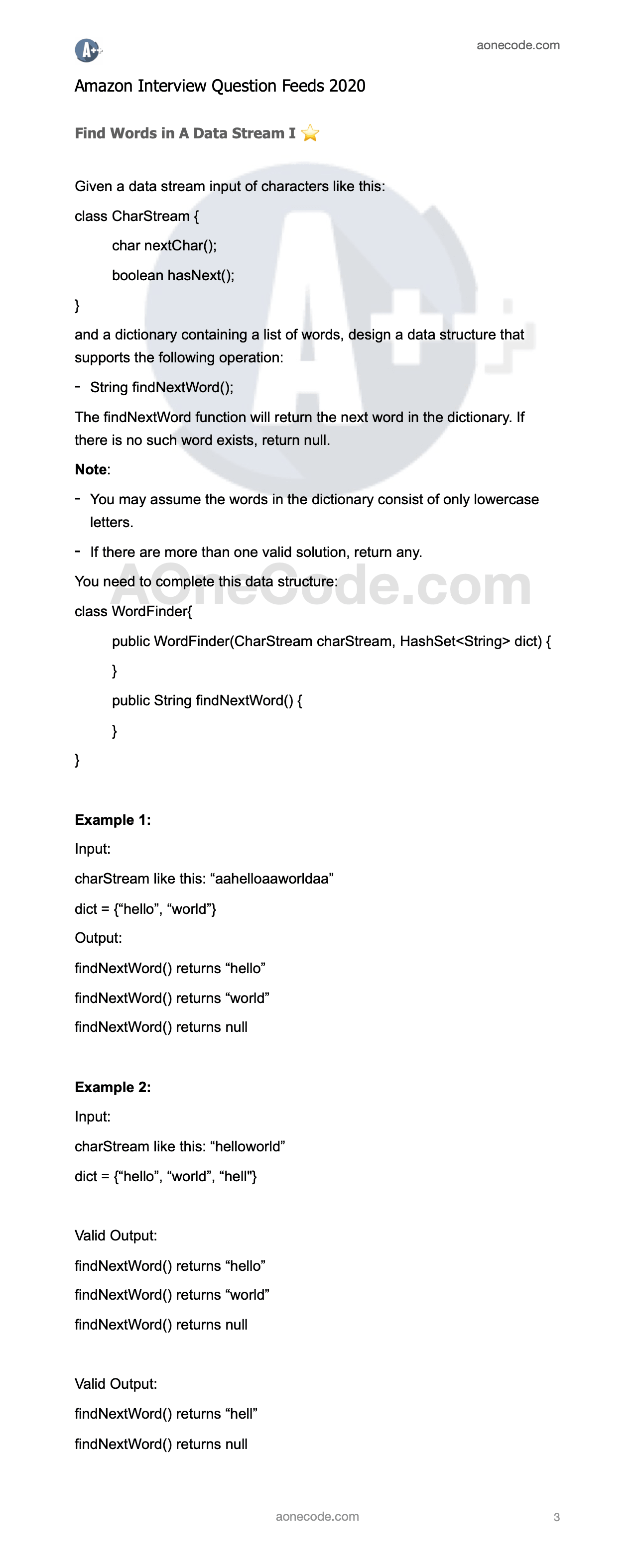 Most Frequentlyasked Amazon Coding Interview Questions 2021