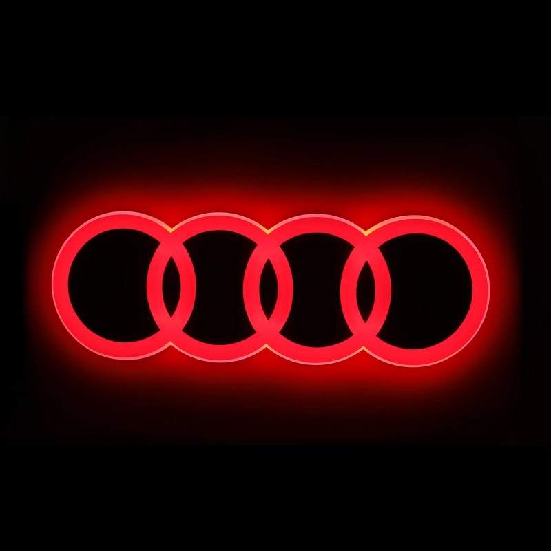 LED Logo Badge Glow Up Front Grill Emblem Ambient Light For Audi RS5