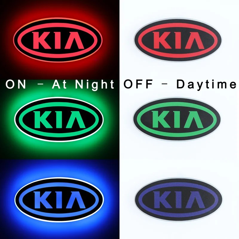 LOGO Badge LED Emblem Light Cool Car Accessories For KIA Carens