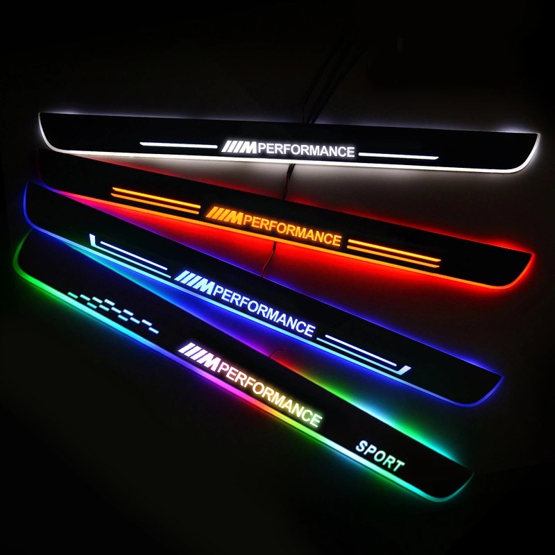 Buy BMW Custom LED Door Sill Protector at AoonuAuto