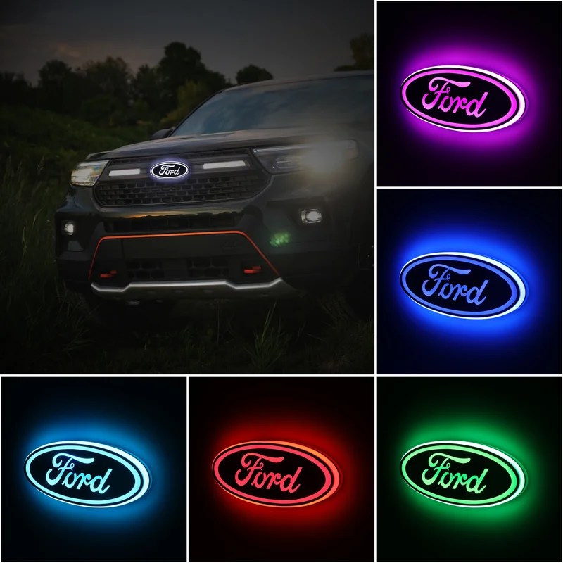 Car LED Emblem Light Illuminated Grille Emblem