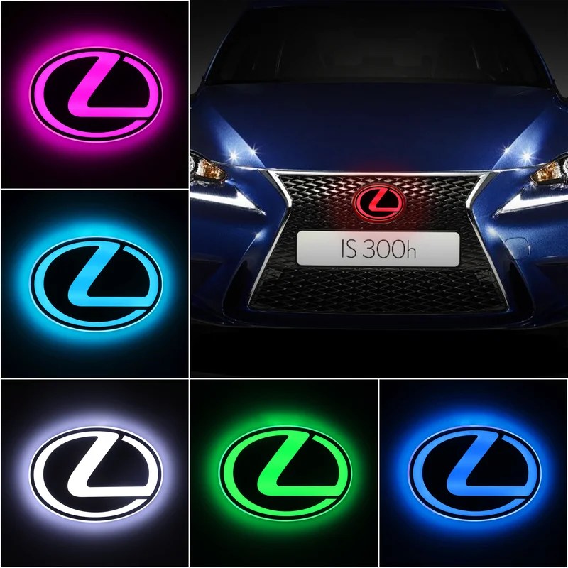 Lexus IS Badge Car Emblem Light