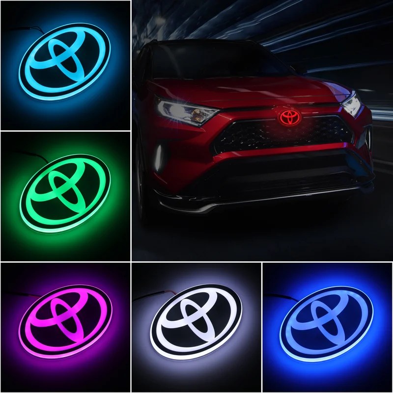 front grill emblem toyota emblem light illuminated car badges