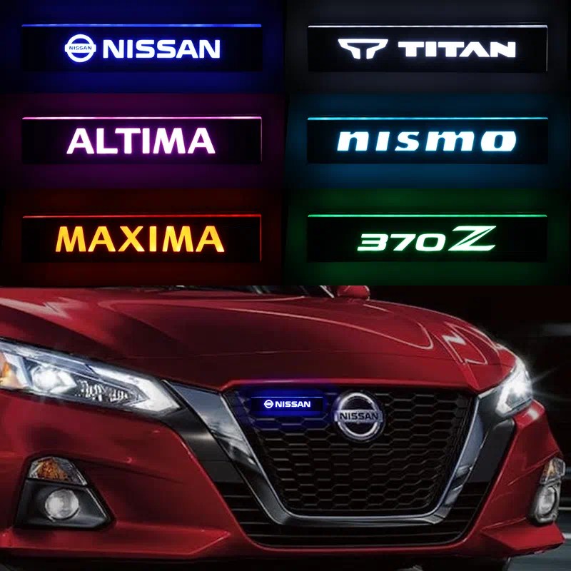 Illuminated Nissan Emblem Sticker Grill Light