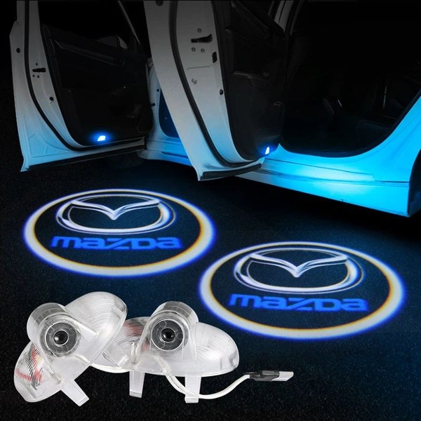 Car Door Projector LED Logo Lights for Mazda Car Brand