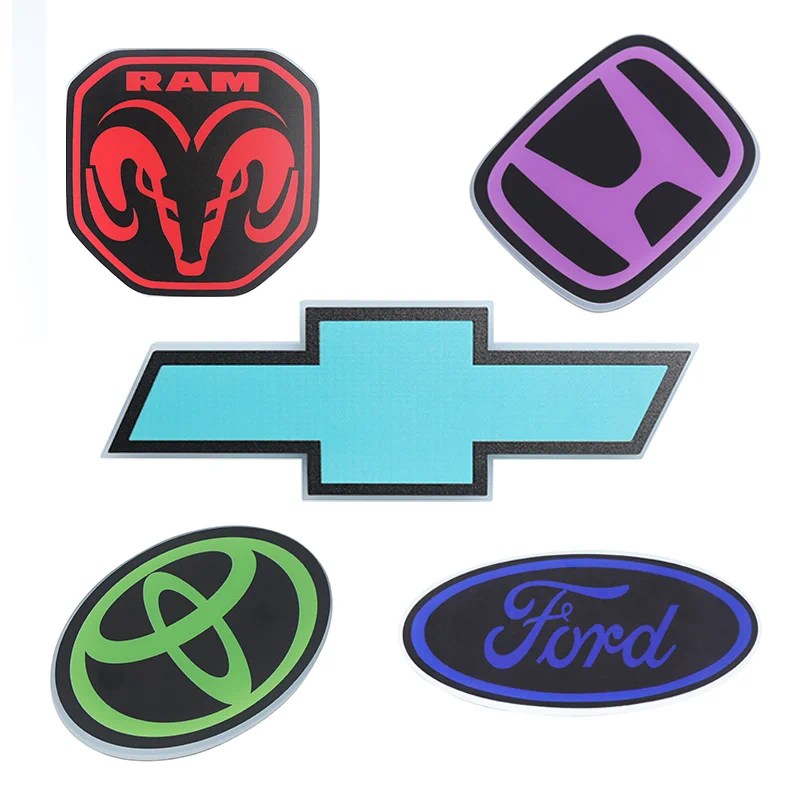 Car Grille Badge Glowing Emblem LOGO Light Customized Accessories