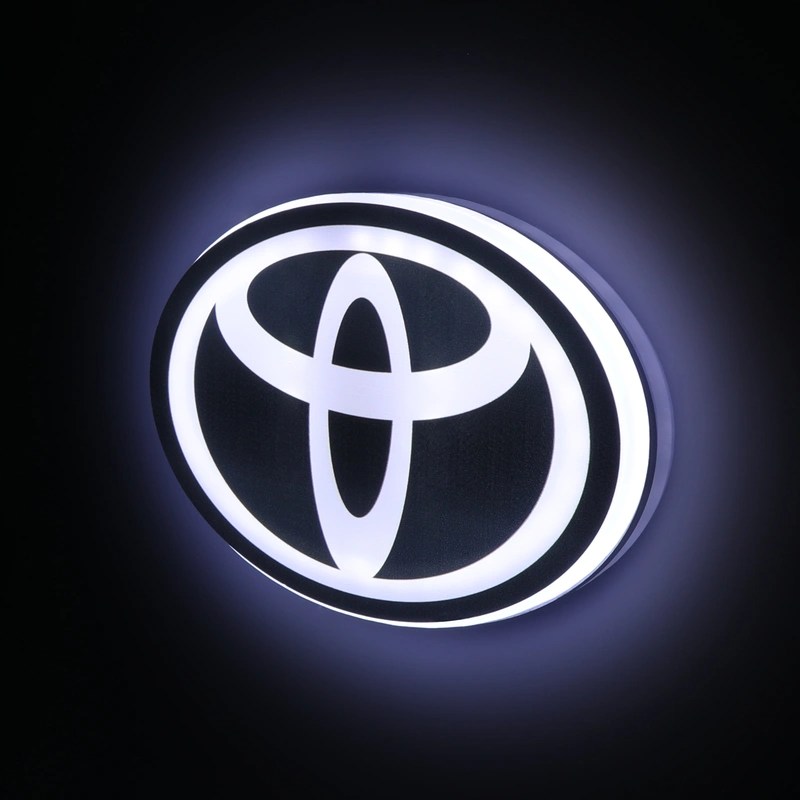 toyota rav4 front grill emblem glowing toyota emblem