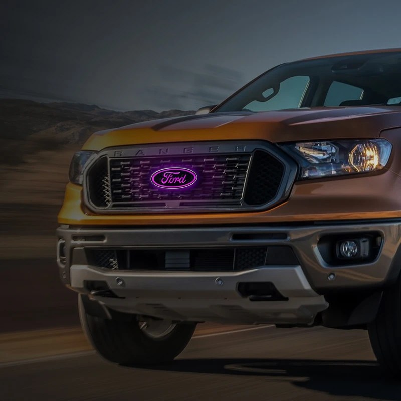 Front Grill Emblem LED Ford Grill Emblem Glowing Car Emblems
